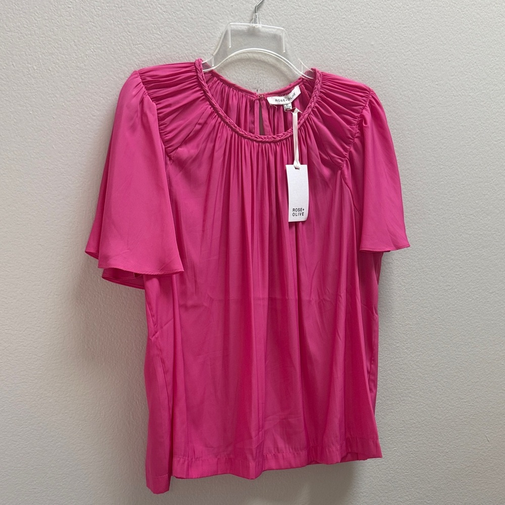 Rose & Olive Fuchsia Blouse